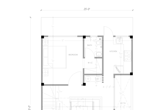 make autocad floor plan, blueprint, commercial building